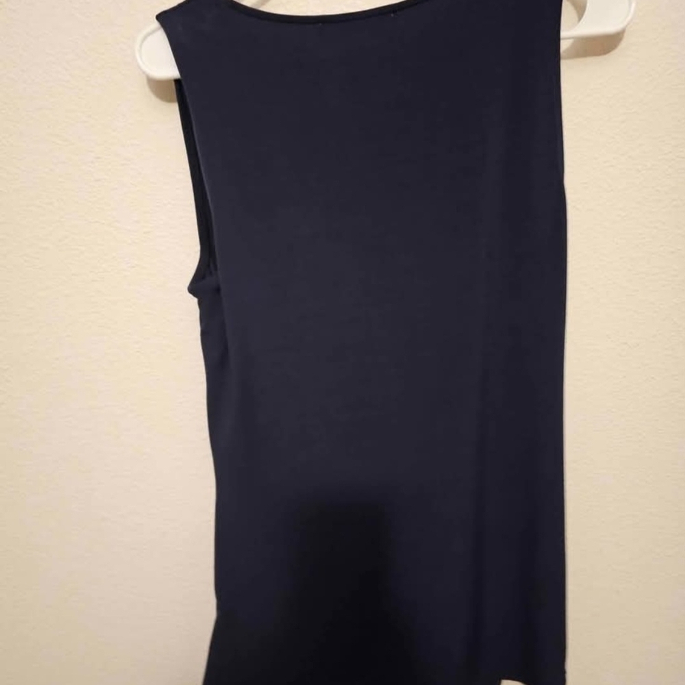 Michael Kors Top M Navy Blue Sleeveless - Picture 2 of 4